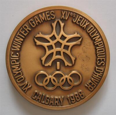 Official Winter Olympic Participation Medal Calgary 1988 | eBay