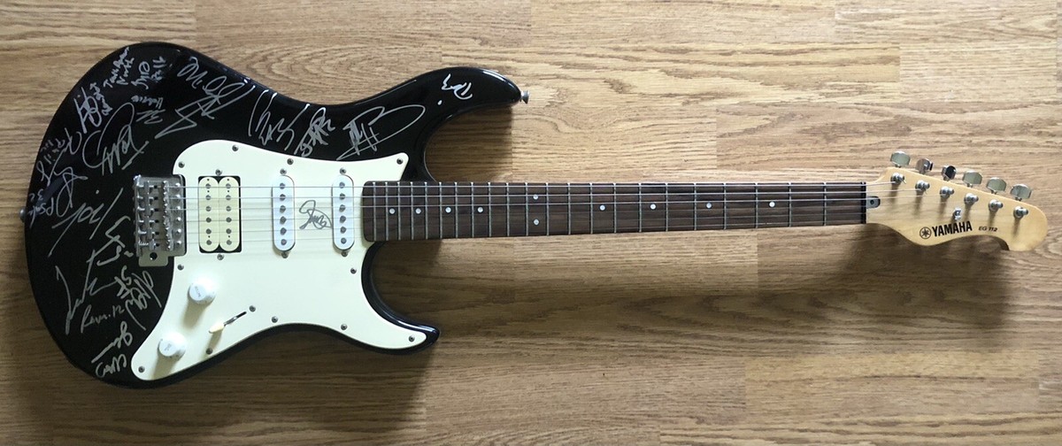 Yamaha EG112 Electric Guitar - Signed by many Creation 2015