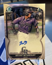 Bryant Betancourt 2023 Bowman Chrome 1st Year Prospect Autograph Auto Rockies