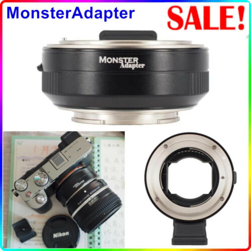 MonsterAdapter LA-FE1 AF Lens Adapter for Nikon F Lens to Sony E FE Camera A7R4  - Picture 1 of 4