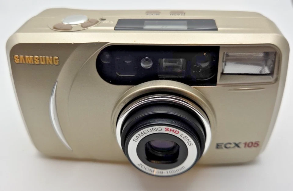 Cámara fotográfica SAMSUNG ECX 105 35 mm con lentes AF probada ¡Funciona! Foto 3 de 4