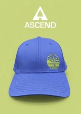 Ascend “It’s All Within Reach” - Blue Raised Logo FlexFit Hat Cap - Brand New!