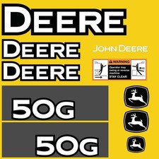 Fits 50G John Deere Excavator Replacement Decals