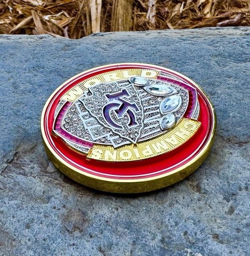 Kansas City Chiefs Super Bowl Champs Police Security Challenge Coin Ring Mahomes - Picture 7 of 15