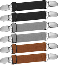 Eurzom 6 Pcs Pant Waist Tightener Waist Cinch Clip Belt Adjustable Elastic Sanda