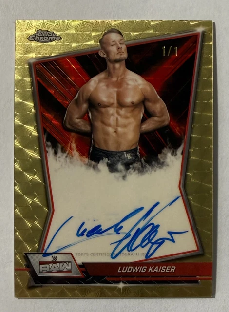 2026 Topps Chrome WWE Ludwig Kaiser SuperFractor Raw Brand Auto 1/1 #RBA-LUD