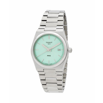 Tissot PRX Quartz Green Dial Date 100m 35mm Stainless Steel Bracelet