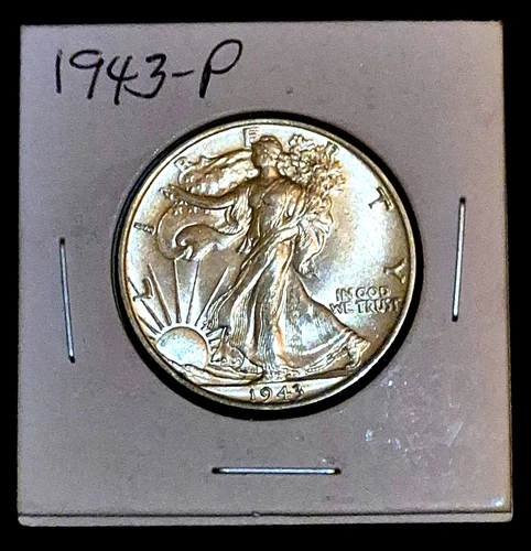 1943-P Walking Liberty 90% Silver US Half Dollar Crisp Strike Strong MS Features