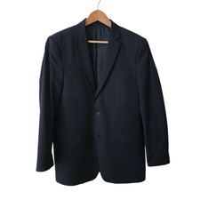 Authenticated Versace Collection Mens Wool Blazer Jacket Black 2-Button Size 40