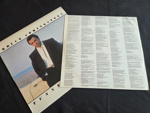 Bruce Springsteen Tunnel of Love Vinyl LP Record w/ Lyrics Sleave 1987 OC 40999 - Picture 4 of 9