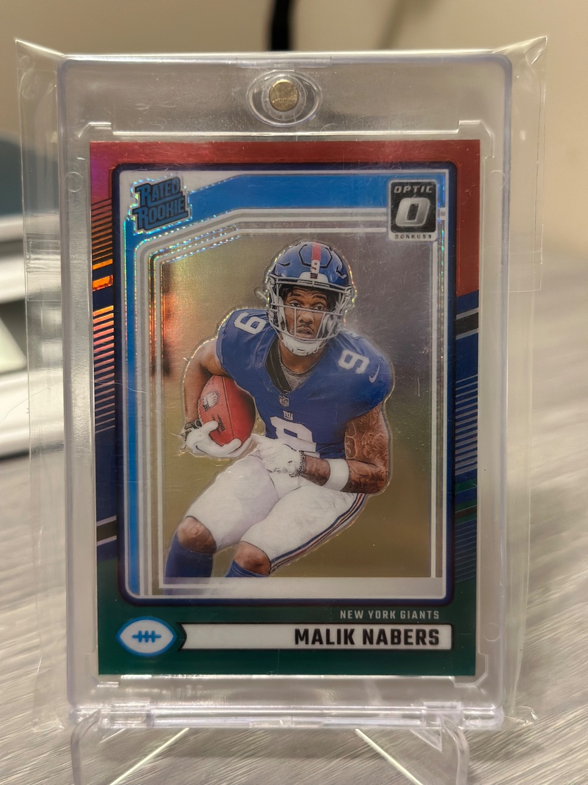 2024 Panini Donruss Optic Preview Red & Green Rated Rookie - Malik Nabers - RC