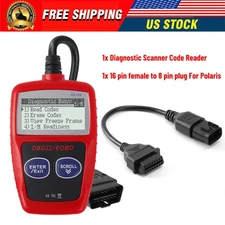 FITS POLARIS ATV DIAGNOSTIC CODE READER ADAPTER EOBD OBD2 SCANNER