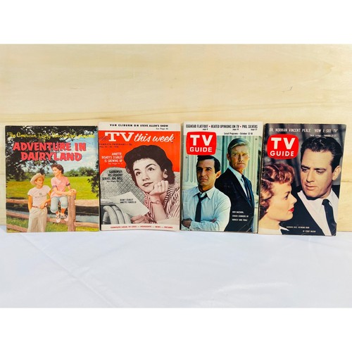 Vintage TV Guide Lot 4 Annette Funicello Adventure in Dairyland Disney 1950s 60s