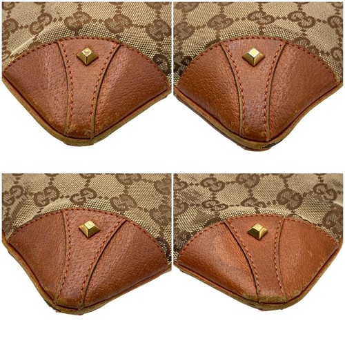 GUCCI shoulder bag sacoche studded canvas - Picture 6 of 13