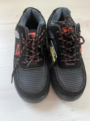 Black Hammer Sicherheitsschuhe S1P Arbeitsschuhe Schwarz Orange NEU mit Etikett