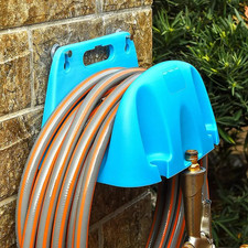 1pc Wall Mounted Garden Hose Holder Plastic Rack Organizer Watering Storage