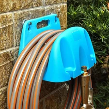 1pc Wall Mounted Garden Hose Holder Plastic Rack Organizer Watering Storage