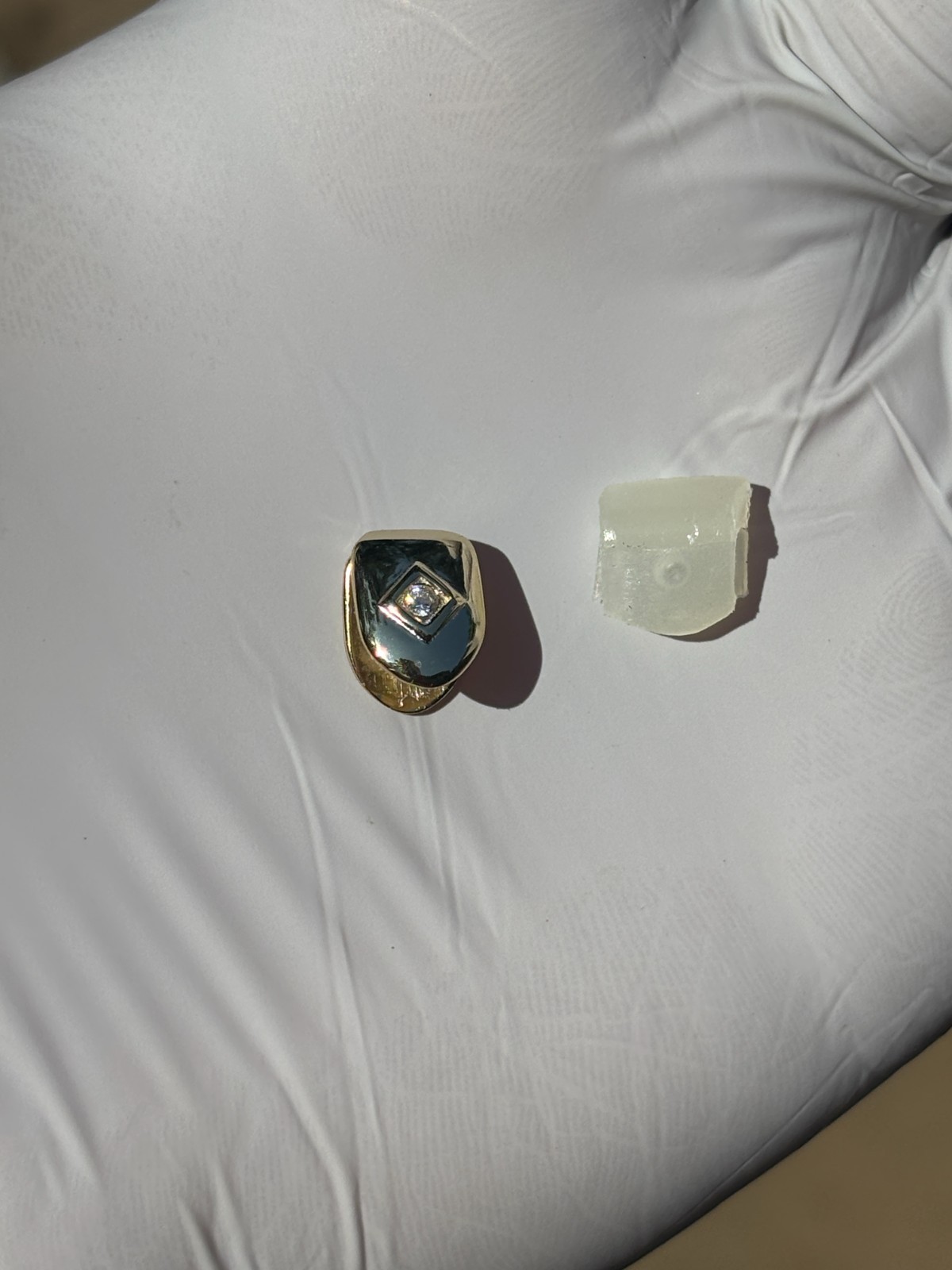 Solid 925 Sterling CZ Silver Single Tooth Grillz Real Custom Hip Hop Grills Caps