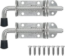 Spring Loaded Barrel Bolt Latch, Heavy Duty 304 Stainless Steel Thickened 3mm...
