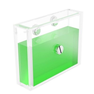 Computer Water Cooling Reservoir Rectangle Transparent Acrylic PC Water Cool SAL