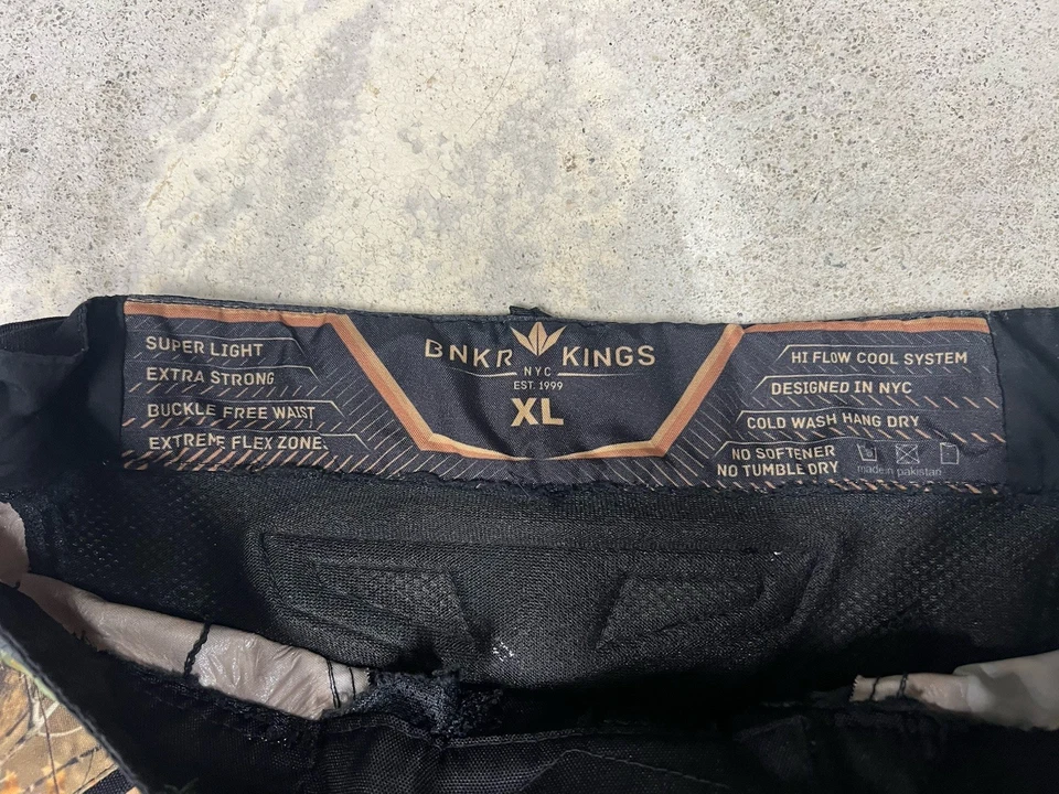 Pantalones de paintball BNKR Kings talla grande patrón de camuflaje acolchados Woodsball Speedball Foto 3 de 3