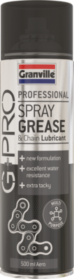 G Pro 1081 Spray Grease & Chain Lubricant 500ml Spray