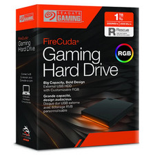 Seagate FireCuda Gaming 1TB External USB 3.2 Gen 1 Hard Drive with RGB LED Light