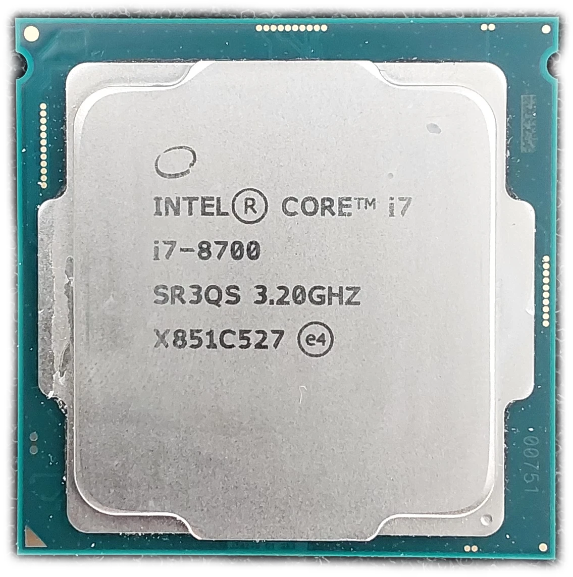 Intel Core i7-8700 Processor Model LGA 1151/H4 Socket Type