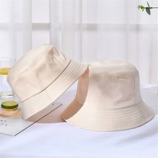 Cotton Summer Bucket Hat – Foldable Sun Protection Fishing, Beach & Outdoor