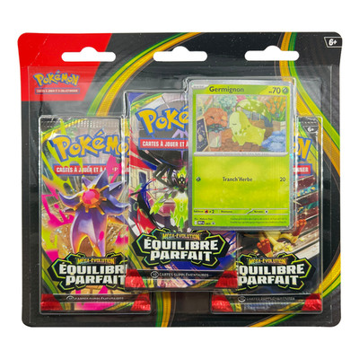 Pokemon   Tripack 3 Boosters ME03 Perfect Balance ME3 Germignon TCG Sealed