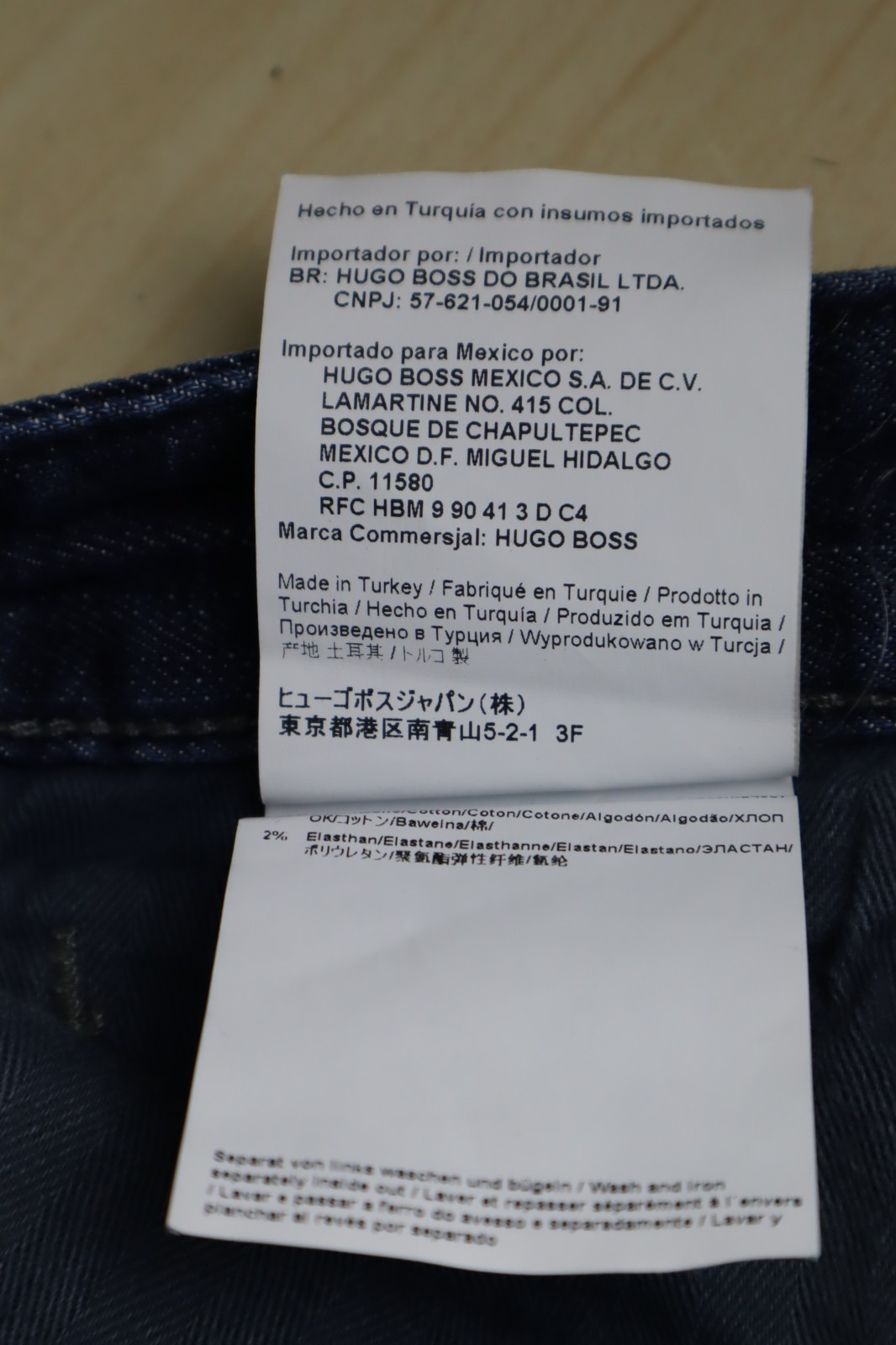 HUGO BOSS Orange 24 Barcelona Jeans Mens W34 L30 Blue Dark Wash Good Cond thumbnail 14