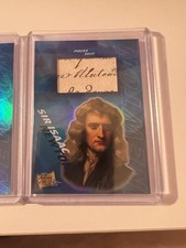 Pieces of the Past Sir Isaac Newton Relic Non-Sport Trading Card Lot (2 Cards)