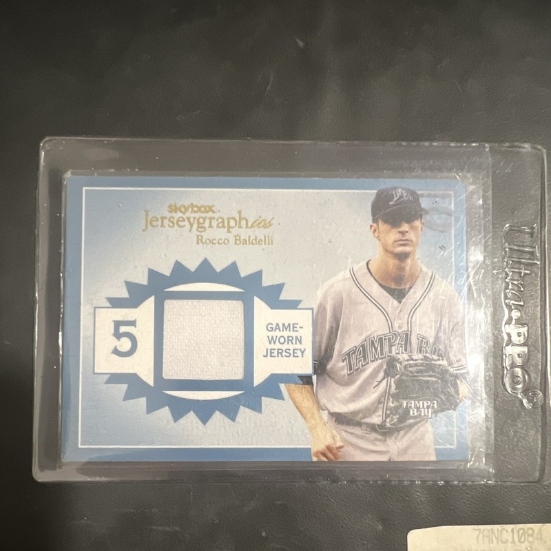 Fleer/SkyBox 2004 Skybox Autographics Jerseygraphics Rocco Baldelli J-RB /250