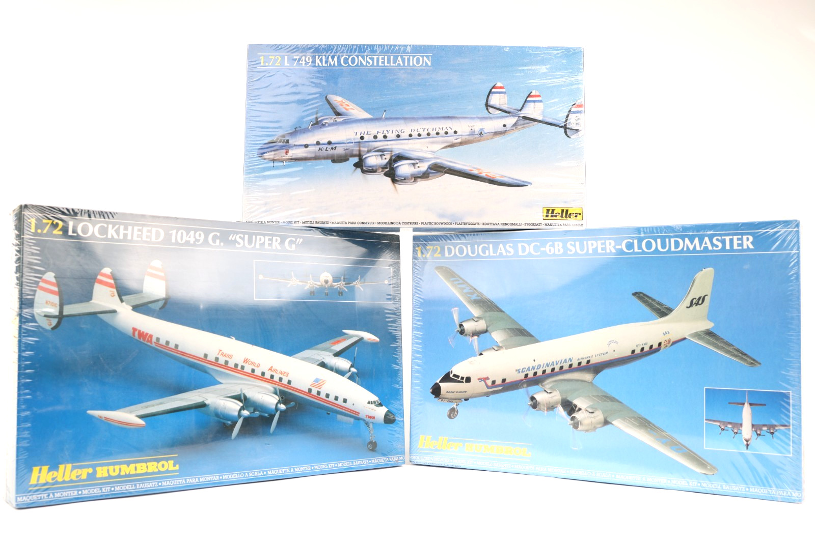 Airfix lot de 3 maquettes avions 1:72 sans ajustement difficile kit neuf