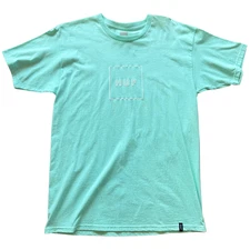 Size Large Huf Outline Box Logo T-Shirt - Teal