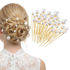 36 Pcs Wedding Pearl Hair Pins, Pearl Hair Accessories, Bridal Bobby Pins U Shap