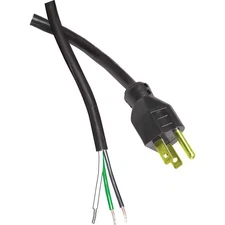 8 Ft. 16/3 Medium Duty Tool Replacement Cord, Black