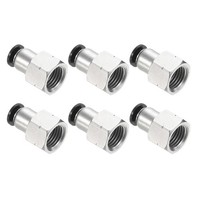 Schnellverschluss-Fittings, 6St 1/4 Zoll AußEndurchmesser-Rohr Zu 1/4 Zoll NPT-G