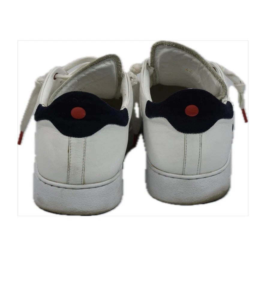 Kiton Cuero Cosido en la Parte Superior Piel de becerro Blanca Cuero de Lujo 42 = EE. UU. Talla 9 Foto 2 de 4