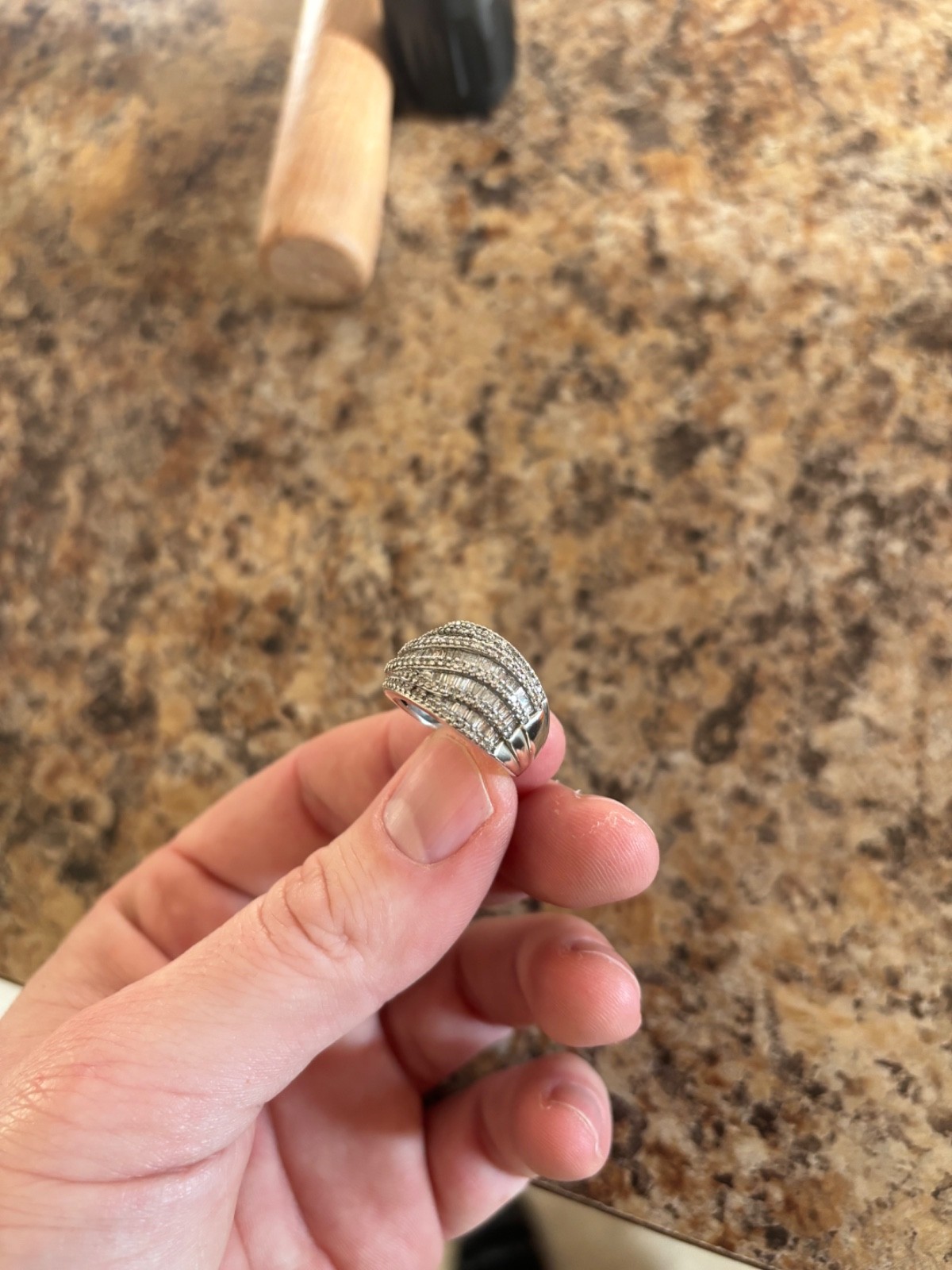 very nice 925 diamond ring - image 3