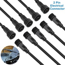 5 Pairs 2-Pin Waterproof Connector Kit 16AWG Male Female Plug for LED Wire Boat