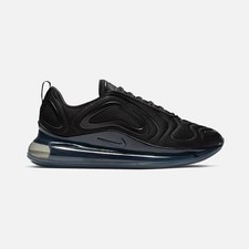 Nike Air Max 720 Triple Black Running Shoes Men's Trainers UK Size 10 AO2924-007