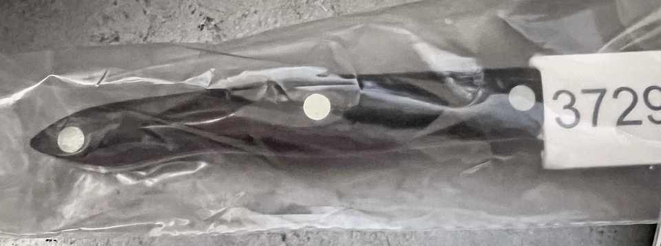 Cutco Santoku Style Trimmer 8" Serrated Blade Classic Black 3729 NIB Sealed - Image 3 of 4