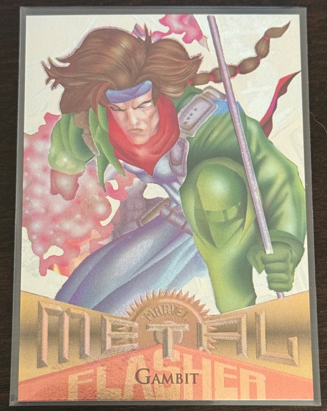 MARVEL METAL SILVER FLASHER 1995 FLEER
