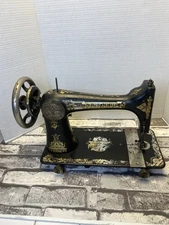 Antique - 1910s Singer Treadle Sewing Machine, Decorative Gold Sphinx