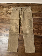 Kuhl Rydr Vintage Patina Dye Brown Outdoor Canvas Workwear Pants Men's 34x32