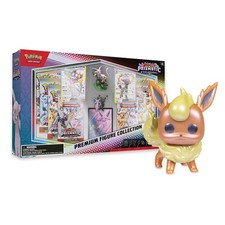 PKC Prismatic Evolutions Premium Figure Collection & Flareon Pop! Figure Bundle