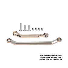 Messing-Lenkgestänge-Set Lenkspurstangen-Verbindung für AXIAL 1/30 SCX30