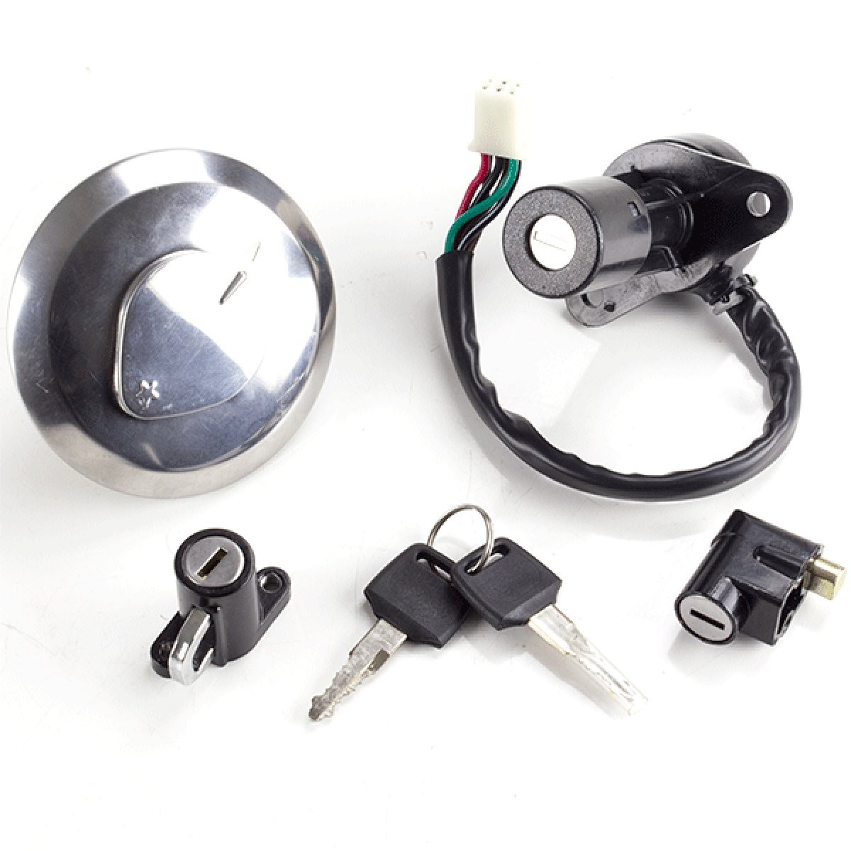 Lock Set Complete for HJ125-K, HJ125-J Durable Centre Console Black LCKST152