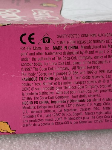 Vintage 1997 Mattel COCA-COLA BARBIE PICNIC Special Edition Doll #19626 - Picture 15 of 17
